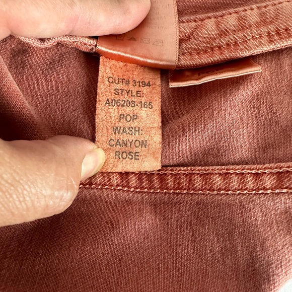 Womens Amo Pop Canyon Rose Snap Button Distressed Denim Jacket Size L - Picture 6 of 15